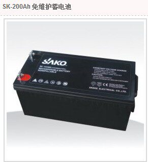 三科免维护蓄电池200AH12V铅酸EPS太阳能UPS电动汽车摩托胶体电瓶