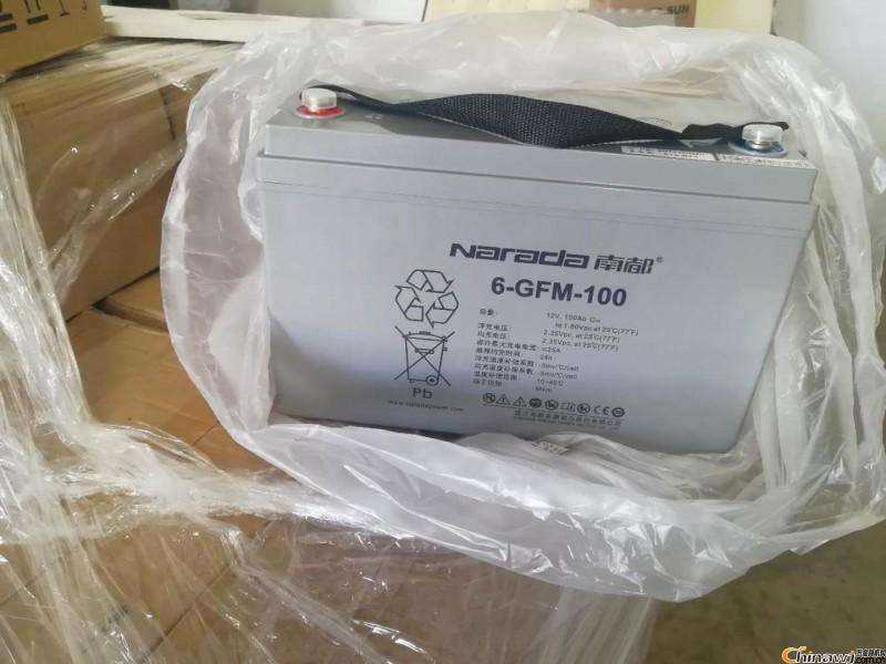 南都蓄电池12V100AH南都6-FM-100蓄电池UPS/直流屏/太阳能蓄电池
