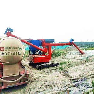 遥控325管径水泥粉卸船机库房散灰装 吸料机 车绞龙输送机移动式