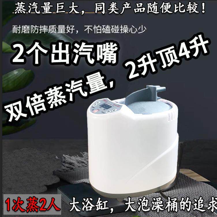 2升双出汽嘴熏蒸机桑拿排湿木桶泡澡月子汗蒸机蒸汽机熏蒸仪