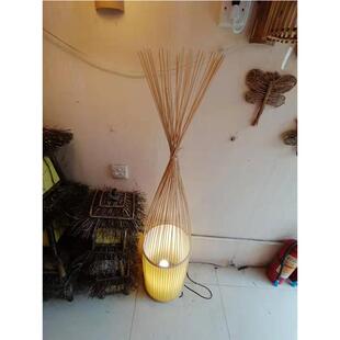 安吉县美式乡村风格竹藤吊灯东南亚日式藤艺编织竹艺竹编装饰吊灯