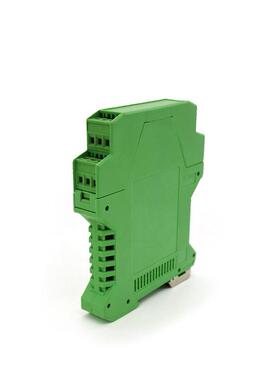 绿色接线端子塑料外壳导轨电源开关控制器壳体PLC工控仪表盒DR29