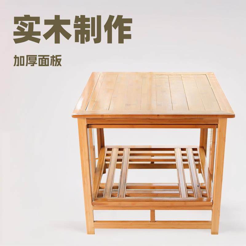 实木取暖桌餐桌烤火桌子炕桌冬季正方形烤火架面板茶几榻榻米