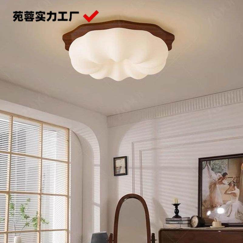 卧室灯简约现代网红奶油风南瓜灯北欧全光谱护眼日式原木风吸顶灯,节庆用品/礼品,新娘配件,淘宝优惠券,粉丝福利购,淘宝优惠卷