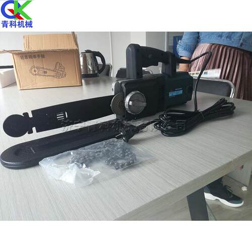 手持式电动加气砖切割机合金链条泡沫砖切砖机空心砖切块机