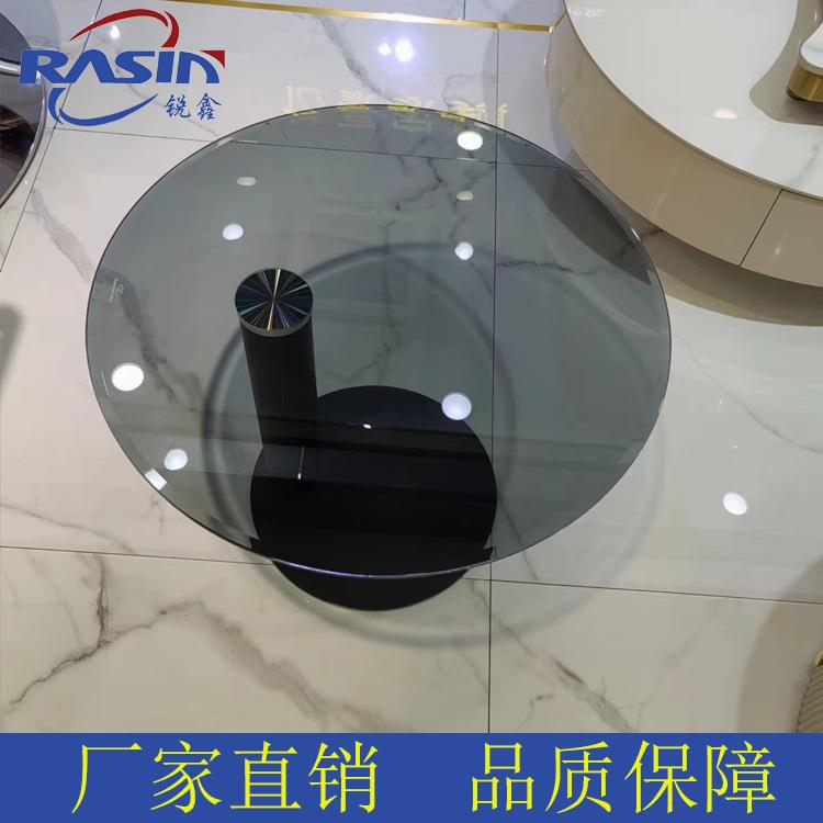 意式极简沙发边几现代轻奢客厅玻璃圆形小茶几床头角几洽谈几