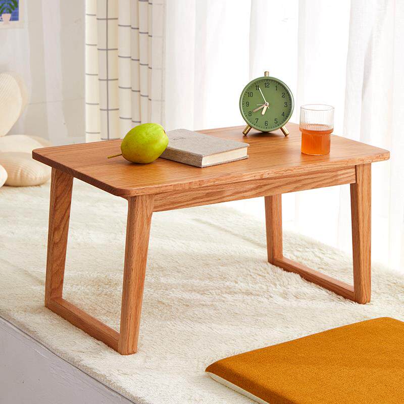 新款全实木飘窗桌子榻榻米炕桌茶桌边几家用客厅橡木茶几床上小矮