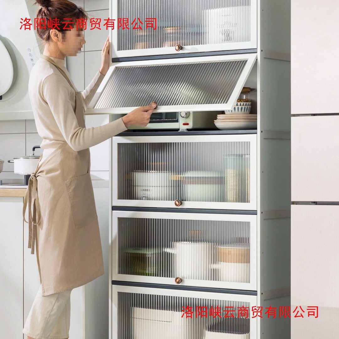 厨房柜子储物柜落地多层家用多功能带门放锅碗盘厨具收纳柜置物架