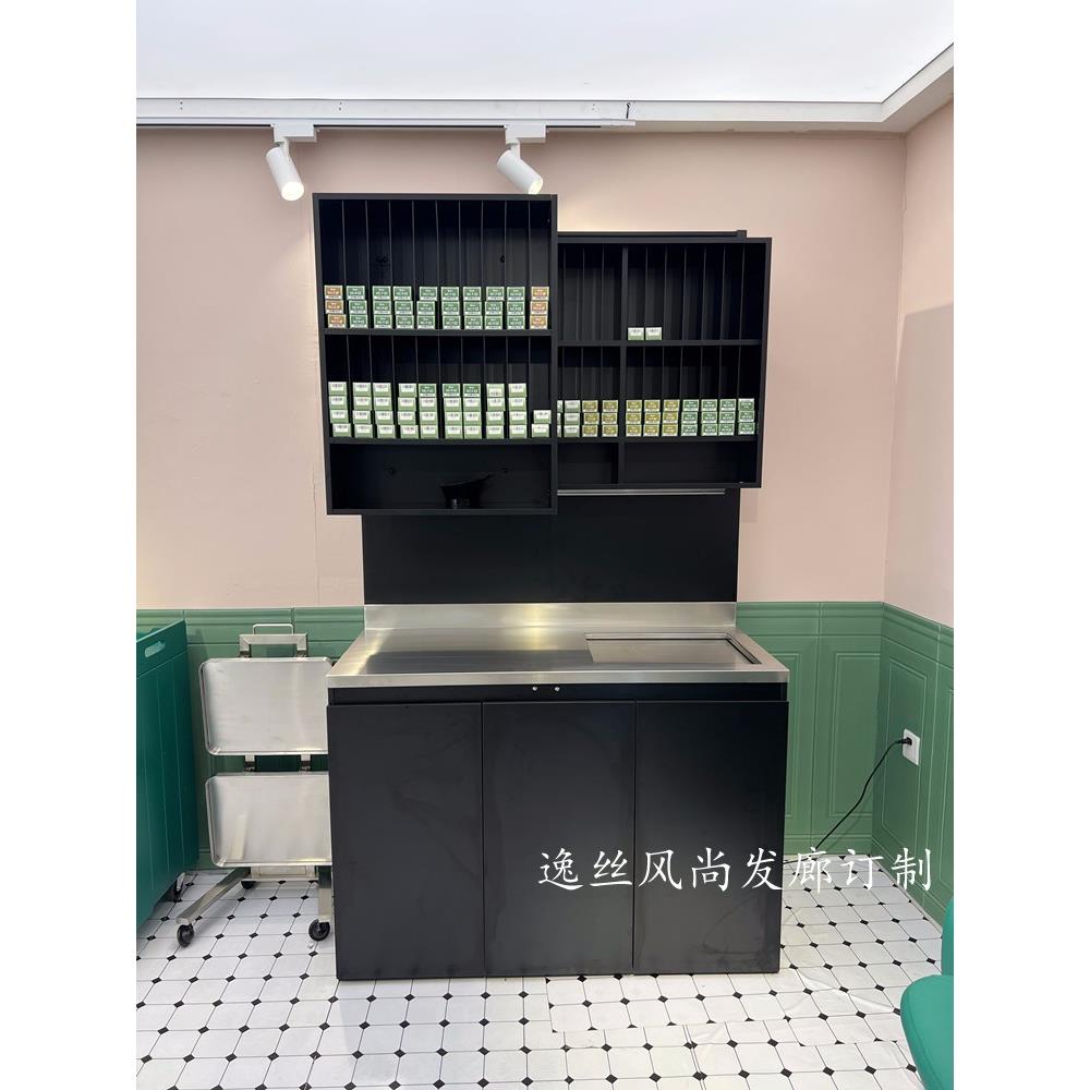 发廊烫染架子不锈钢工具柜网红店染膏架理发店储物柜子