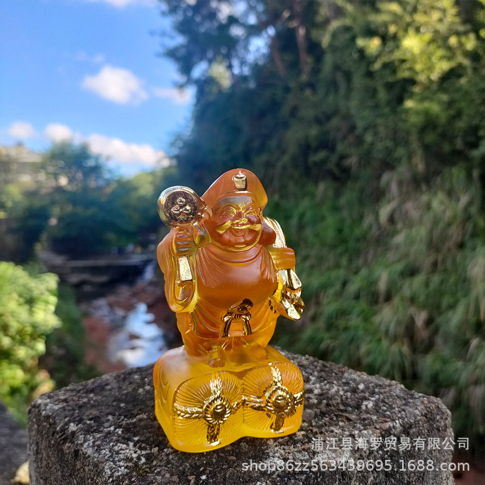 水琉璃大黑天财神像东密护法玛哈嘎拉摩诃迦罗莫诃哥万佛墙