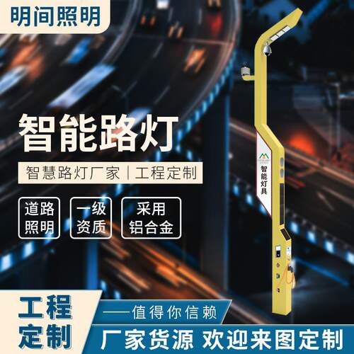 供应城市街道led灯杆小区集充电桩视频监控功能路灯智慧街道灯杆