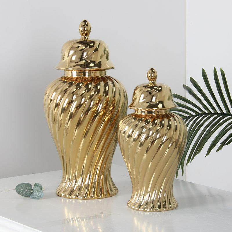 欧式轻奢高级感现代陶瓷将军罐摆件大号花瓶插花样板房装饰摆件,机械设备,其他机械设备,淘宝优惠券,粉丝福利购,淘宝优惠卷