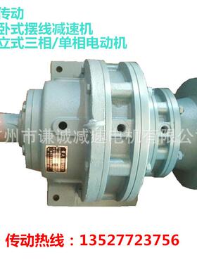 0.55KW卧式双级摆线针轮减速器XWEY42/XWED42-28减速机轴径45mm