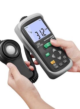 CEM华盛昌DT-1308数字照度计亮度计测光表光度计亮度表30万LUX