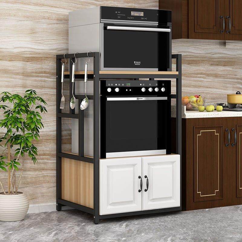 厨房嵌入式洗碗机架烤箱柜蒸烤箱微波炉一体置物架电器收纳柜子无