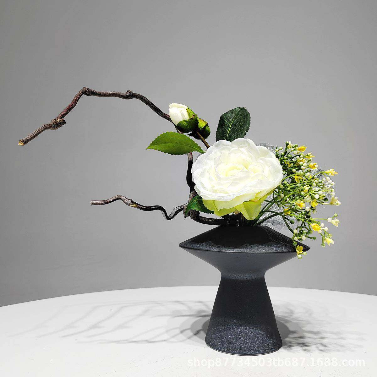 现代新中式样板间花艺别墅陶瓷花瓶售楼处装饰花客厅茶几软装饰品,农用物资,其他肥料,淘宝优惠券,粉丝福利购,淘宝优惠卷