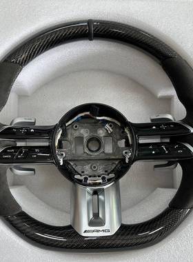 奔驰升级C级C200C260C300C180C43C63代AMG改装碳纤维方向盘