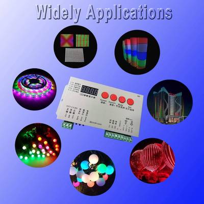 k1000c编程控制器幻彩控制器led控制器+256MBSD卡带灯条模组灯串