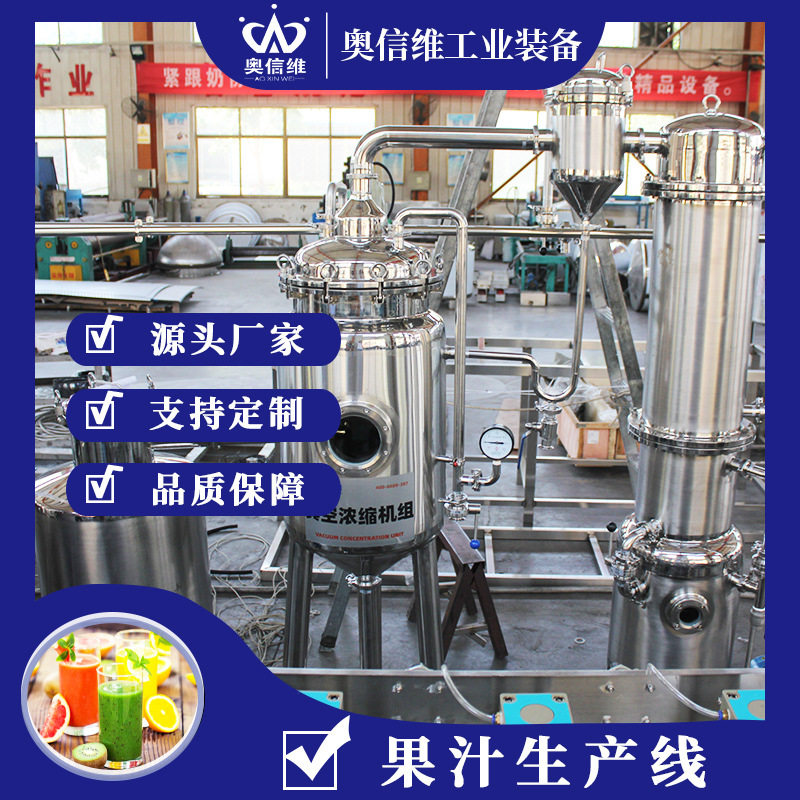 乌梅原浆单道打浆机 大型西梅汁加工设备 凤梨浓缩成套设备
