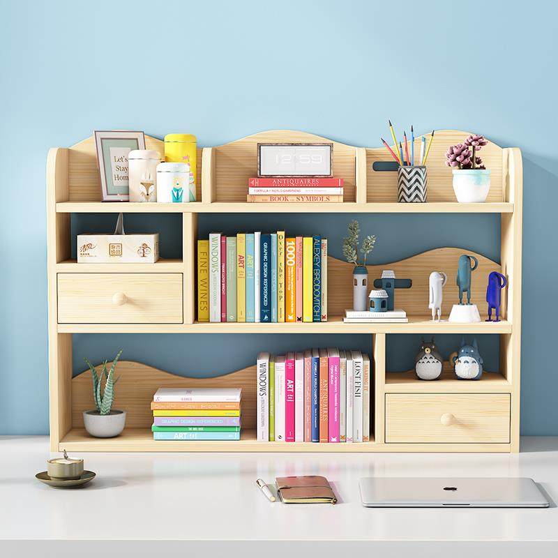 书架桌面简易实木置物架小型收纳柜子分层架卧室格子柜落地置物柜,节庆用品/礼品,新娘配件,淘宝优惠券,粉丝福利购,淘宝优惠卷