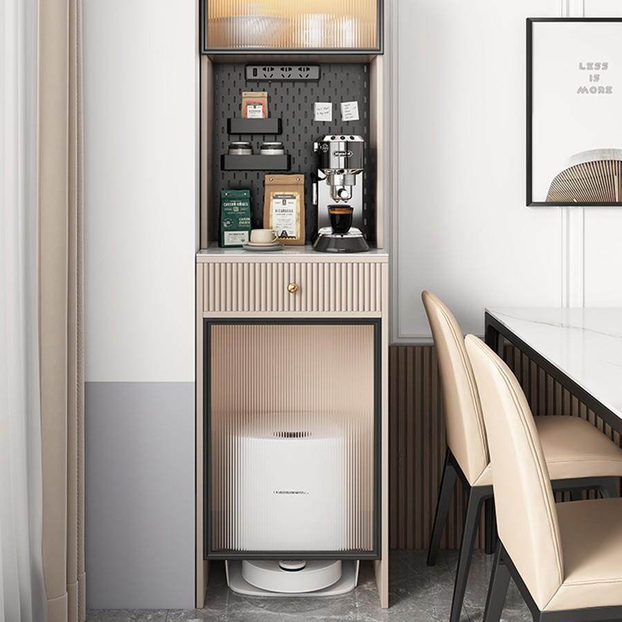 餐边柜小户型高柜一体简约云鲸科沃斯石头扫地机器人置物架收纳柜