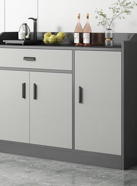 餐边柜靠墙一体家用客厅置物柜简约厨房灰色收纳柜子储物柜茶水柜