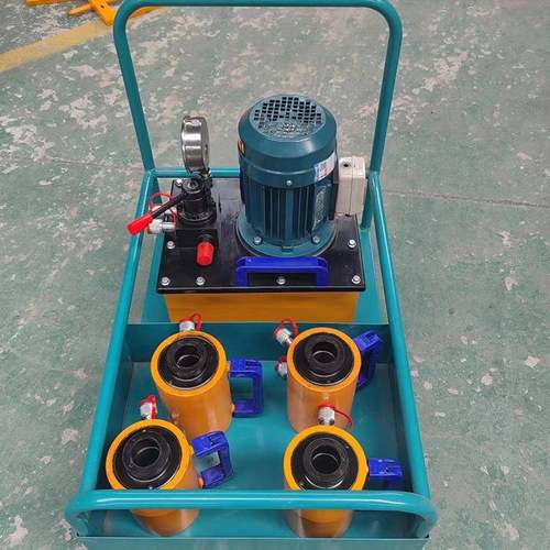 聚仁板式换热器电动液压扳手一拖四板换夹紧器机器设备