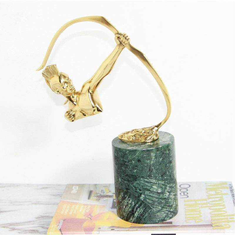 现代大理石摆件样板间玄关客厅茶几雕塑射箭人物铜软装饰品,机械设备,其他机械设备,淘宝优惠券,粉丝福利购,淘宝优惠卷