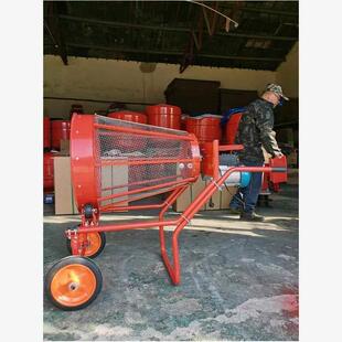 小型圆筒振动筛沙机滚筒颗粒沙子分筛滚沙机滚轮多功能筛选机电动