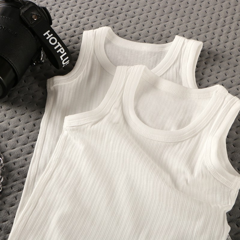 A类安全无骨无荧纯棉螺纹薄款白色背心内衣大中小男女童宝宝童装,童装/婴儿装/亲子装,背心吊带,淘宝优惠券,粉丝福利购,淘宝优惠卷