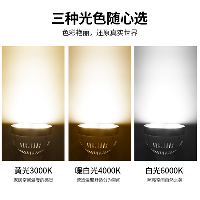 轨道射灯led聚光灯超亮35w服装店商场超市e27螺口便利店灯泡par30