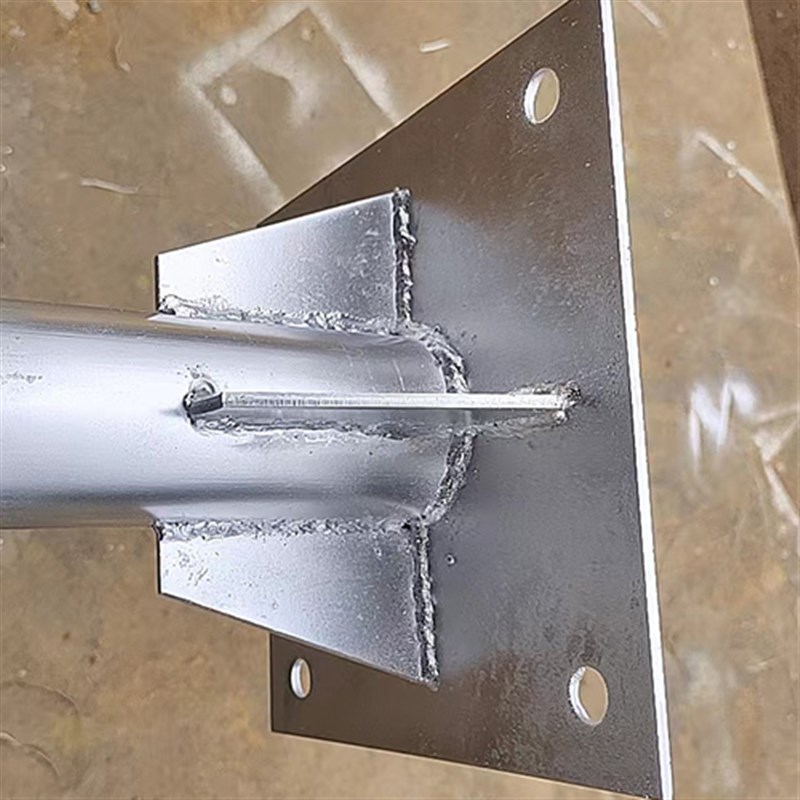 镀锌钢管标志牌广角镜爆闪灯设备安装立柱遮阳网立杆晾衣晒衣服柱