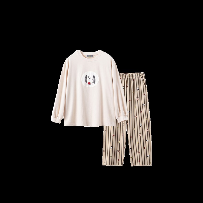 小黑托昵尼24秋冬新款亲子装男女童家居服姐弟装纯棉儿童睡衣套装
