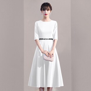 宴会气质小晚礼服女订婚领证高端法式轻奢小众高级连衣裙日常可穿