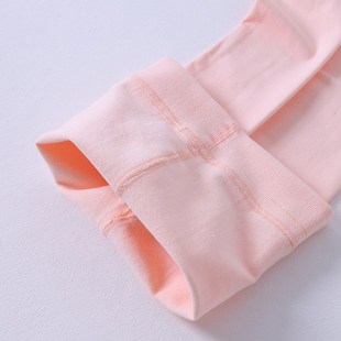 儿童舞蹈袜秋冬加绒脚底挖洞连裤袜女童芭蕾舞肉粉色大袜艺考薄绒