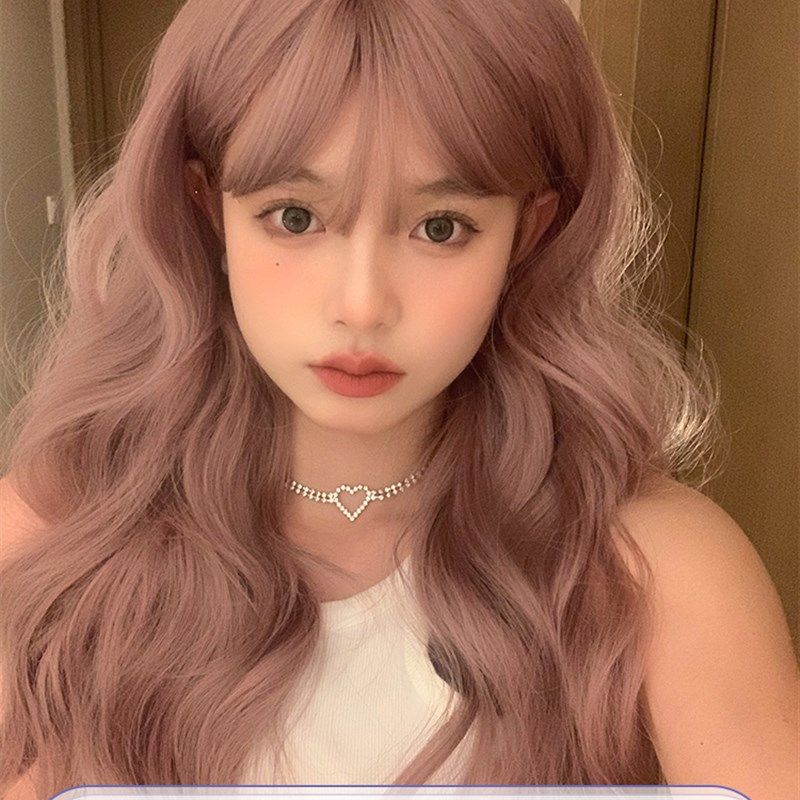 一口喵网红假发女长卷发发jk日常新款逼真修脸lolita自然全头套式,美发护发/假发,日常整顶假发,淘宝优惠券,粉丝福利购,淘宝优惠卷