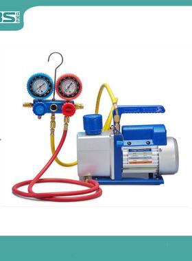 小型油泵直销单级1升旋片式真空泵抽气速率3CFM冷媒表组配套