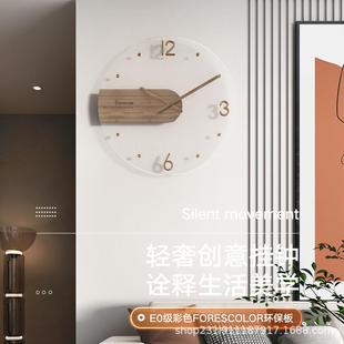 极简挂钟客厅家用摆放轻奢装饰钟表挂墙时钟现代简约挂表