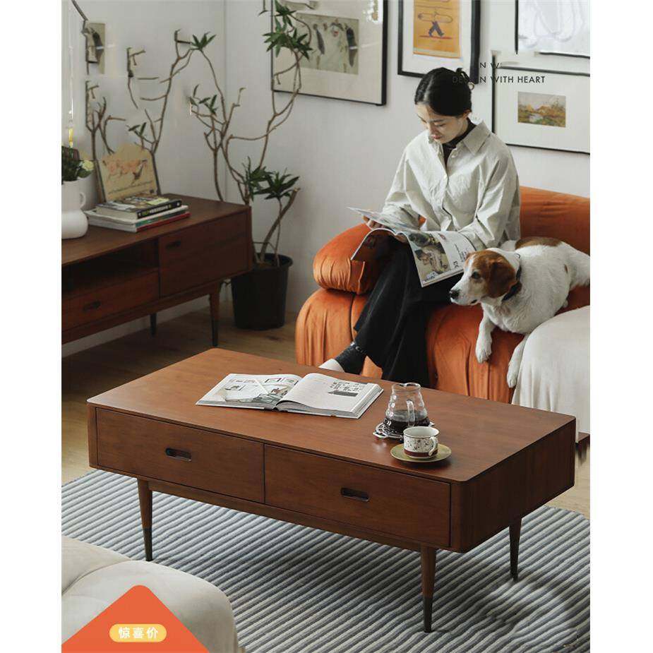北欧实木茶几家用小户型创意休闲茶台客厅复古多功能收纳储物柜,纺织面料/辅料/配套,纺织机械配件,淘宝优惠券,粉丝福利购,淘宝优惠卷