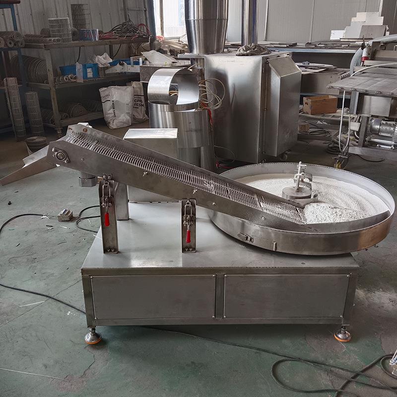 大枣香芋地瓜丸圆盘裹粉机上糠机器鱼肉块山茱萸电动裹粉机器