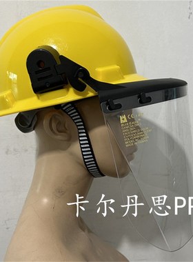 蓝鹰配安全帽防护面罩PC全脸打磨防飞溅冲击劳保透明面屏FC48N