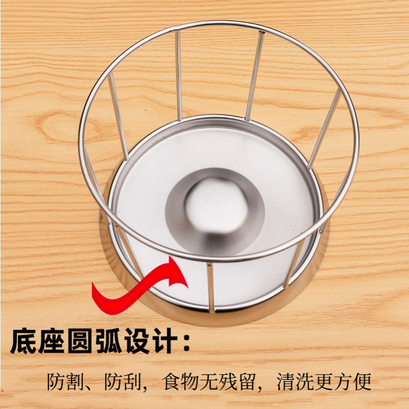 圆形304不锈钢喂龟食台半水龟喂食台陆龟喂食器黄缘盒龟喂龟盆