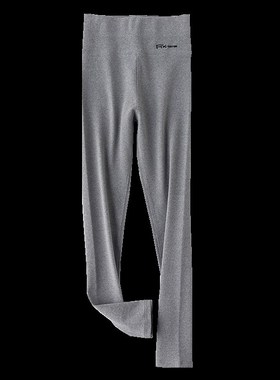 高腰打底裤女春秋冬新款加厚大码加绒棉裤紧身显瘦灰色外穿保暖裤