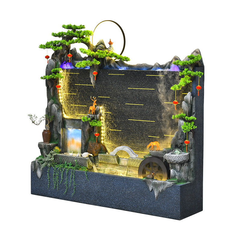 客厅鱼缸水幕墙屏风落地摆件庭院流水墙酒店大堂装饰户外鱼池造景,家居饰品,户外/庭院摆件,淘宝优惠券,粉丝福利购,淘宝优惠卷