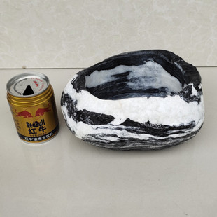 天然石头花盆多肉文竹水培土养室内摆件仿古花盆