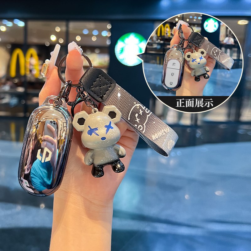 零跑c11钥匙套2024款t03专用c01女士c10全包so1遥控锁匙汽车壳扣