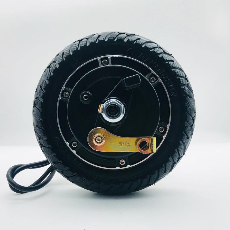 电动车电小机8寸实心胎刹24v63鼓v48v350w滑板车海豚8寸自行车电