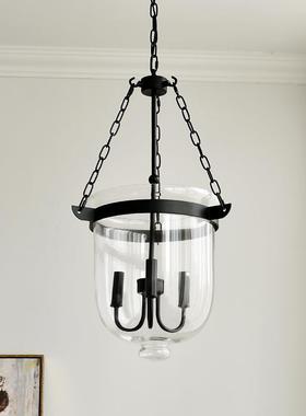 式中古风意式复古创意个性客圆形古玻璃服装复厅法79915餐厅灯卧