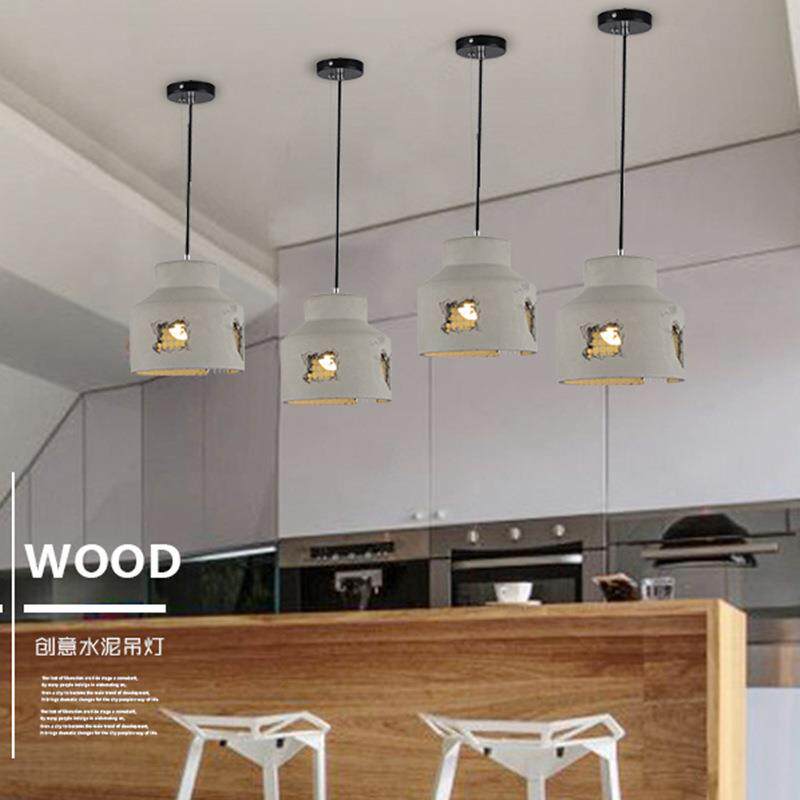 北欧工lof创A029t意过复古咖啡厅餐业厅酒吧台道镂空铁笼裂口水泥