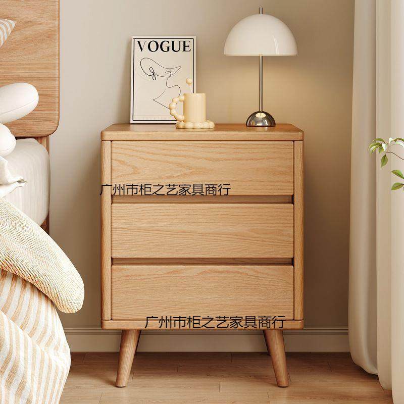 实木床头柜卧室家现代纳简用约床边窄三层加小型高置物储SHF物收,电子元器件市场,其它元器件,淘宝优惠券,粉丝福利购,淘宝优惠卷